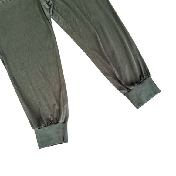 Theory Ribbed Cuff Jogger in Silk Jersey Thyme Green Large - Picture 5 of 7